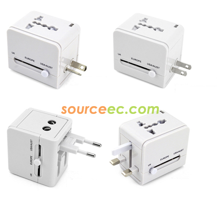 Customization  Universal Travel Adapter with USB Corporate Gifts