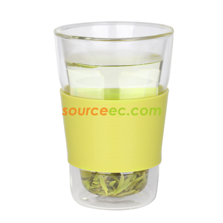 Customization 360ML Double Wall Glass Cup Corporate Gifts