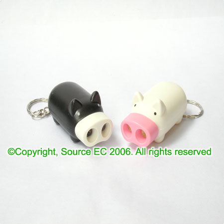 Customization Small Pig Light Keychain Corporate Gifts