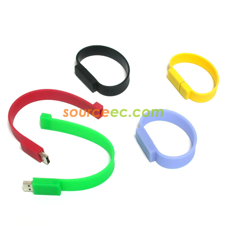 Customization Wrist Band USB Flash Memory Corporate Gifts