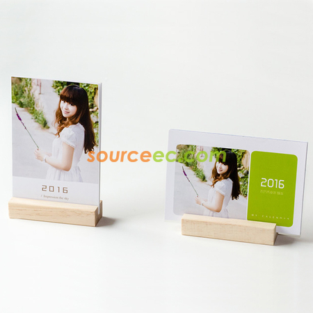 Customization Calendar with Wood Stand Corporate Gifts