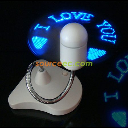 LED Flash The Word Fan