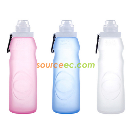 550ML Silicone Sports Water Bottle