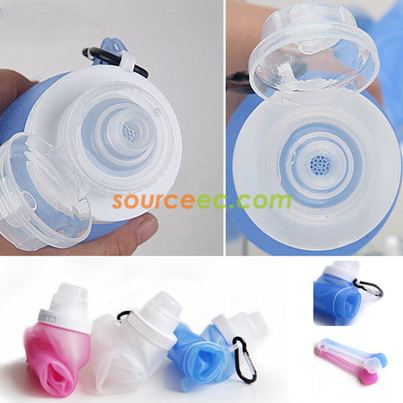 Customization 550ML Silicone Sports Water Bottle Corporate Gifts