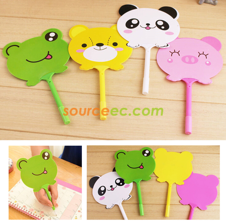 Customization Hand Fan With Pen Corporate Gifts