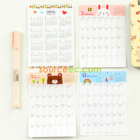 Customization Calendar Sticker Corporate Gifts