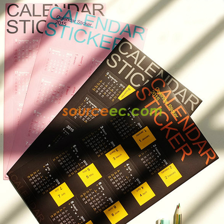 Customization Calendar Stickers Corporate Gifts