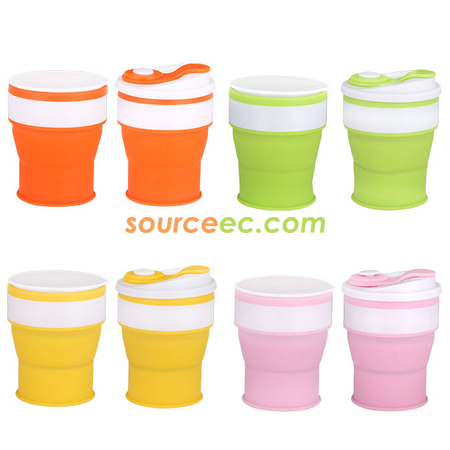Customization 350ML Silicone Collapsible Coffee Cup Corporate Gifts