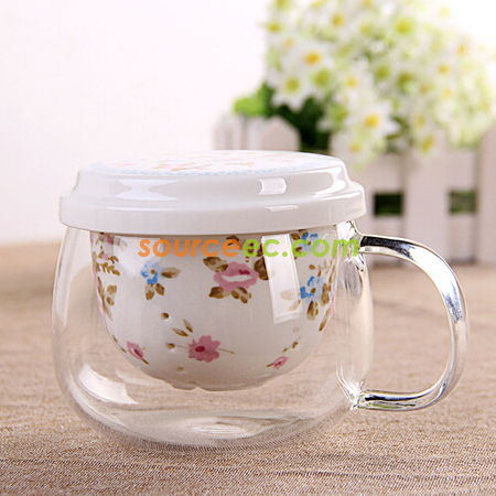 Customization 300ML Glass Tea Cup Corporate Gifts