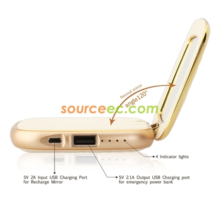 Customization Mirror Power Bank Corporate Gifts