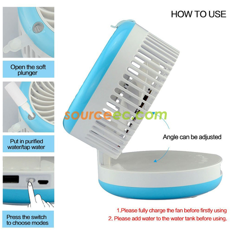 Customization USB Mini Cooling Misting Fan  Corporate Gifts