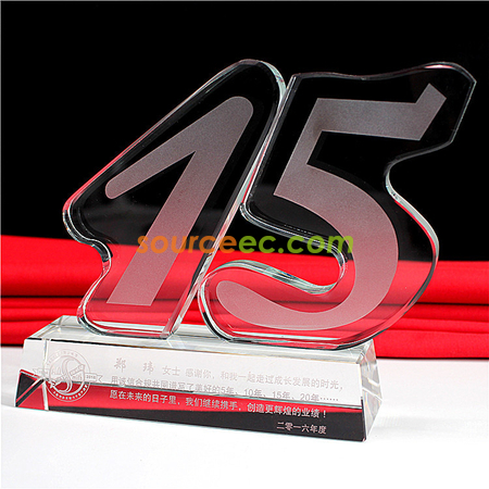 Customization Anniversary Crystal Trophy Corporate Gifts