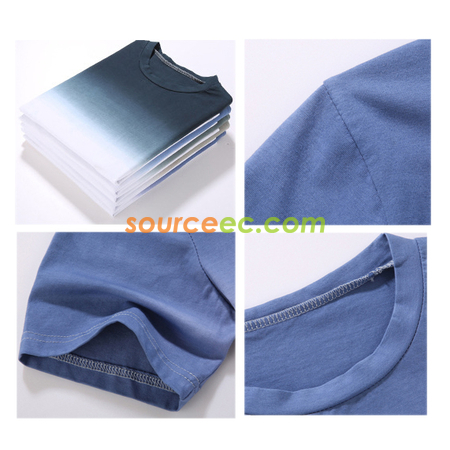Customization Gradient Colors Printed T-Shirt Corporate Gifts
