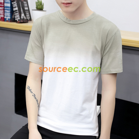 Customization Gradient Colors Printed T-Shirt Corporate Gifts