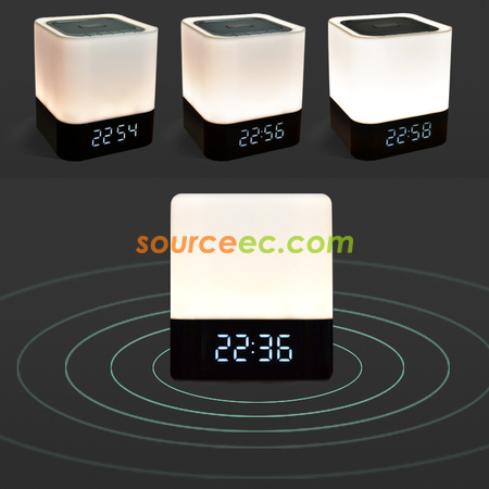 Customization Alarm Clock Bluetooth Speaker Light Corporate Gifts