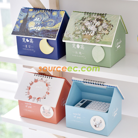 Customization House Shape Desktop Calendar Corporate Gifts