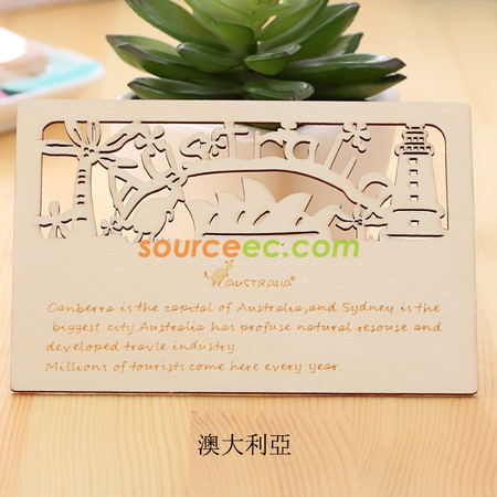 Customization Wooden Postcard Corporate Gifts
