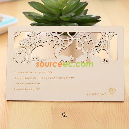 Customization Wooden Postcard Corporate Gifts