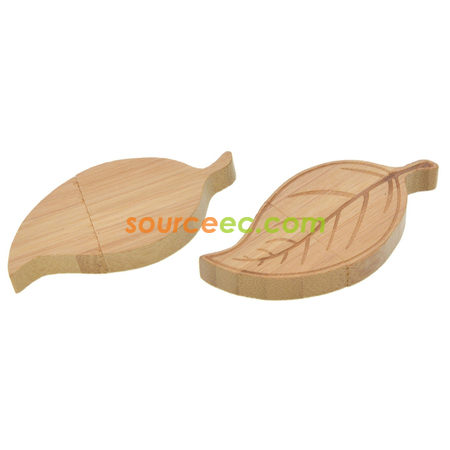 Customization Wooden Leaf USB Corporate Gifts