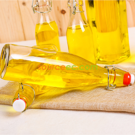 Customization Clear Glass Bottle With Stopper Corporate Gifts