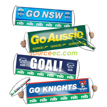 Scrolling Advertising Flag Banner