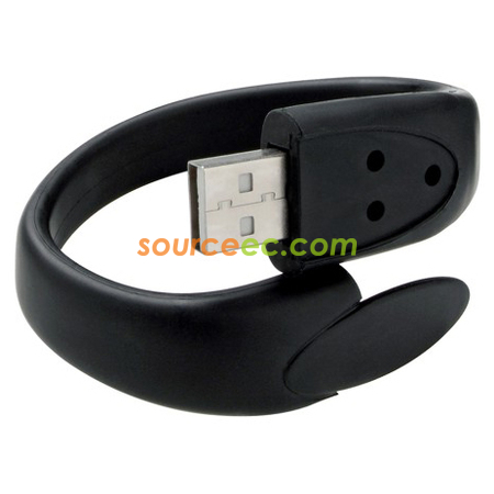 Customization Silicon Wristband USB Flash Drive Corporate Gifts