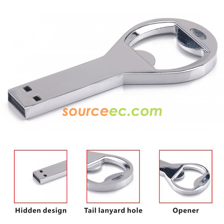 Customization USB Flash Drive with Bottle Opener Shape Corporate Gifts