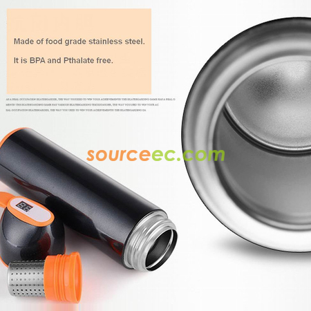 Customization Insulated Vacuum Water Bottle with Smart Temperature Indicator Corporate Gifts