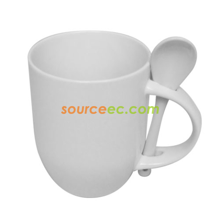 320ML Ceramic Mug with Spoon