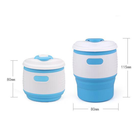 Customization 350ML Silicone Collapsible Coffee Cup Corporate Gifts