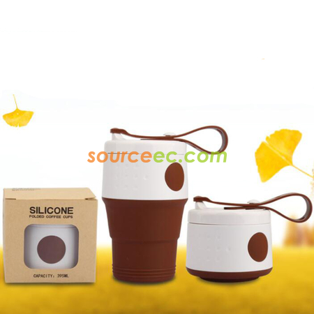 350ML Silicone Collapsible Coffee Cup