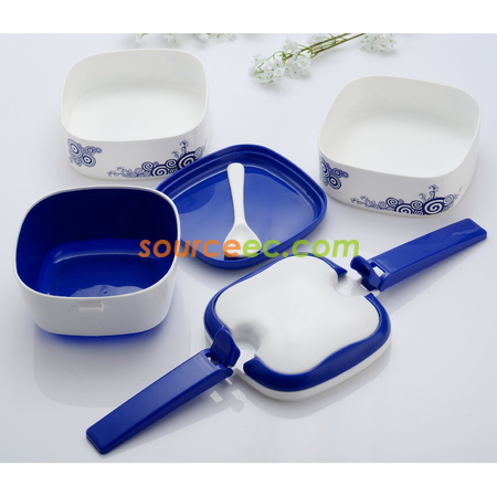 Customization Blue And White Porcelain Lunchbox Corporate Gifts