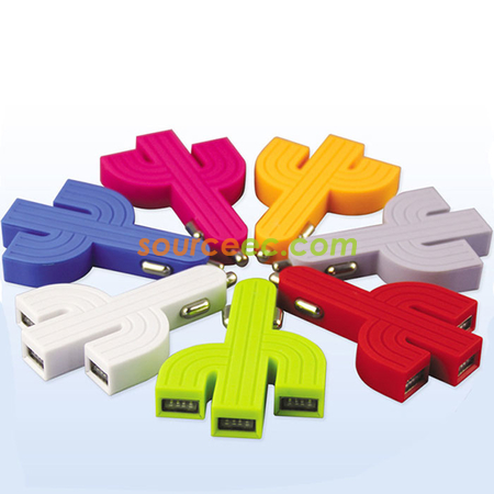 Customization Cactus USB Car Charger Corporate Gifts