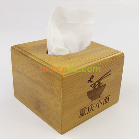 Customization Bamboo Tissue Box Corporate Gifts