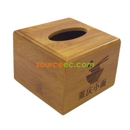 Customization Bamboo Tissue Box Corporate Gifts