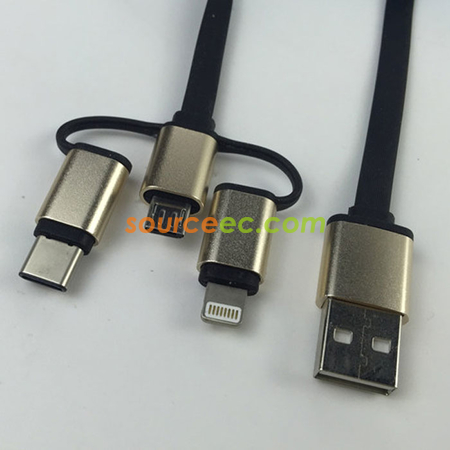 Customization 3 In 1 USB Charging Cable Corporate Gifts