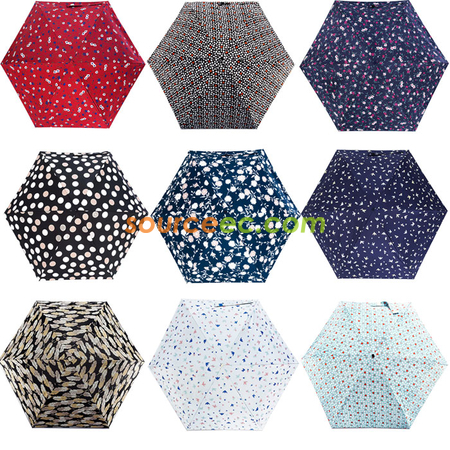 Customization Five-folding Umbrella with Pouch Corporate Gifts
