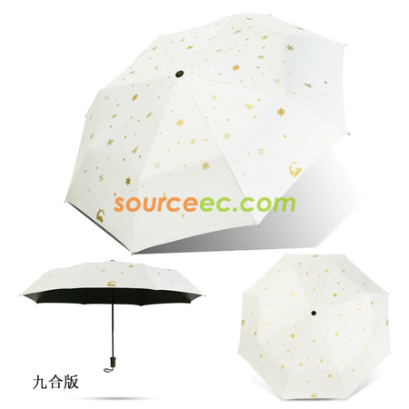Customization Gold Deer Folding Umbrella Corporate Gifts