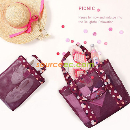 Customization Coating Mesh Shopper Bag Corporate Gifts