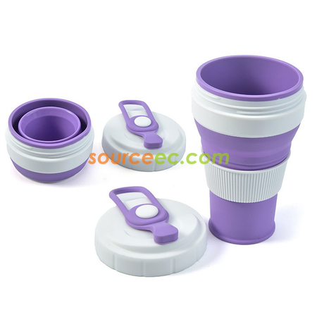Customization 450ML Silicone Collapsible Coffee Cup Corporate Gifts
