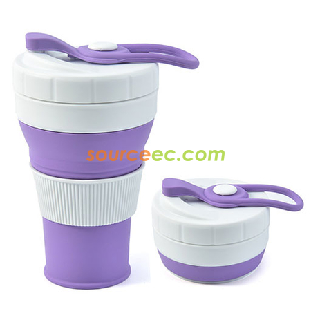 Customization 450ML Silicone Collapsible Coffee Cup Corporate Gifts