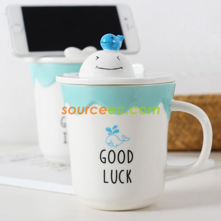 Customization Mobile Phone Holder Ceramic Cup Corporate Gifts