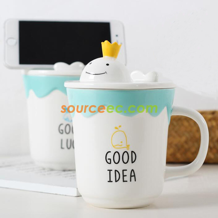 Customization Mobile Phone Holder Ceramic Cup Corporate Gifts