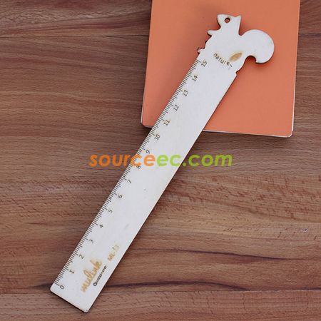 Customization Animal Wooden Ruler Corporate Gifts