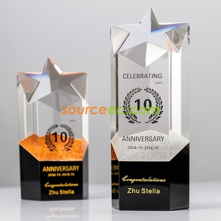 Customization Custom Star Trophy Corporate Gifts