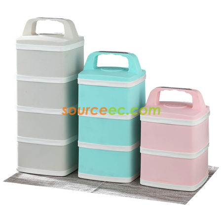 Customization Duo-Tier Stainless Steel Lunch Box Corporate Gifts