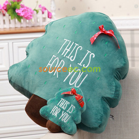 Customization Christmas Tree Cushion Corporate Gifts