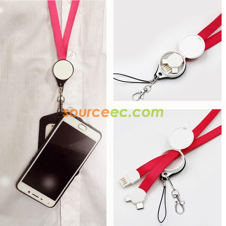 Customization Lanyard Charging Cable Corporate Gifts