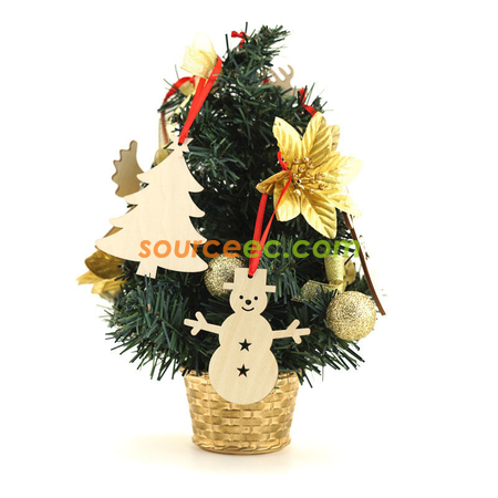Customization Wooden Christmas Decorations Corporate Gifts