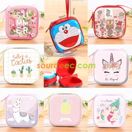 Customization Tin Plate Zipper Coin Purse Corporate Gifts